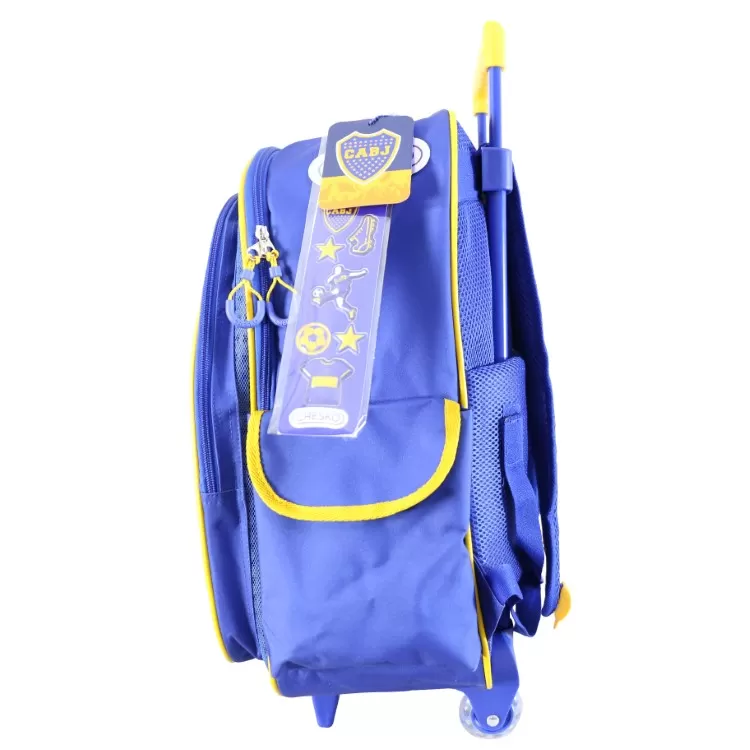 Mochila Escolar Cresko 2026 Boca Juniors 18" con Carro Art.BO612